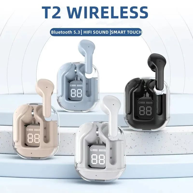 Tai nghe không dây T2TWS Tai nghe Bluetooth 5.3 Tai nghe chơi game thể thao